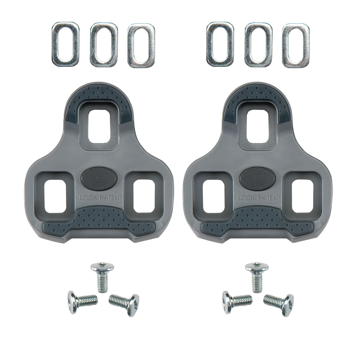 LOOK KEO Grip Notches front view showing cleat shape and secure engagement