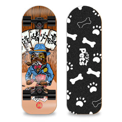 LOSENKA front view of complete skateboard showing deck and wheels for stable play