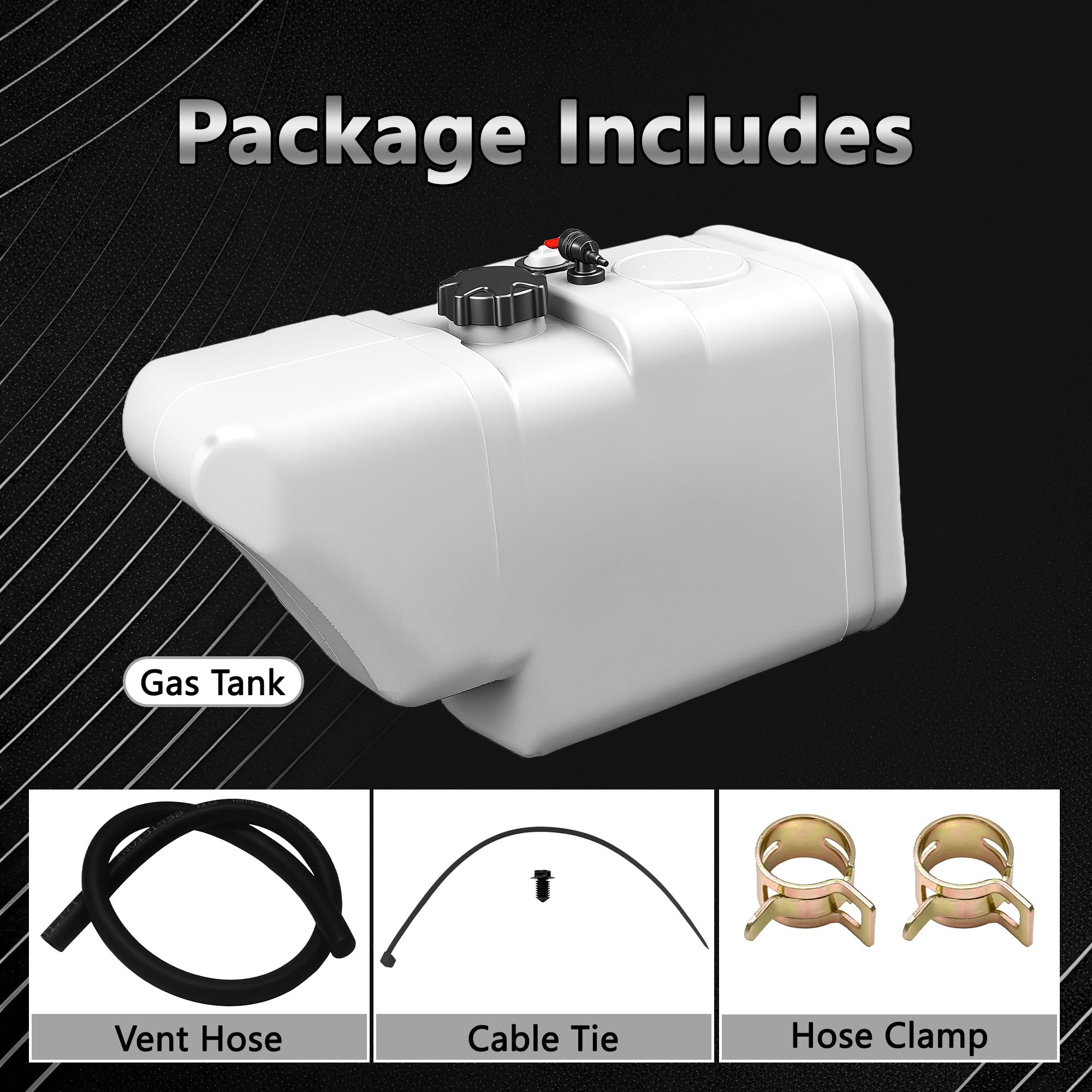 LOSTAR fuel cap and vent detail offering leak prevention and safe pressure relief