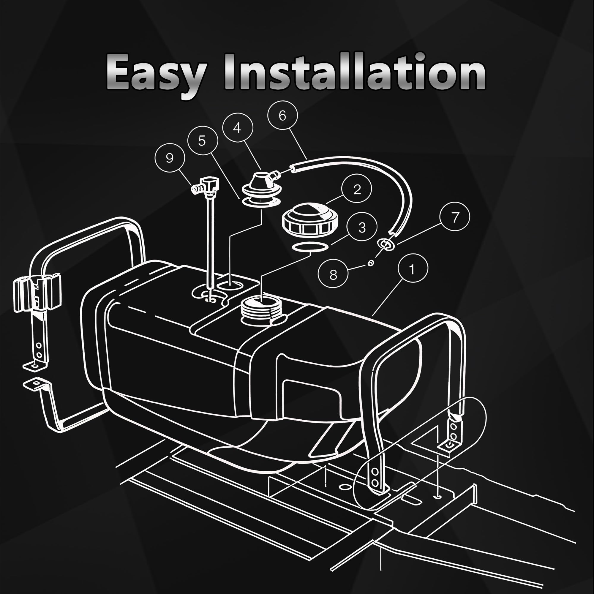 LOSTAR hose clamps and accessories laid out for straightforward installation