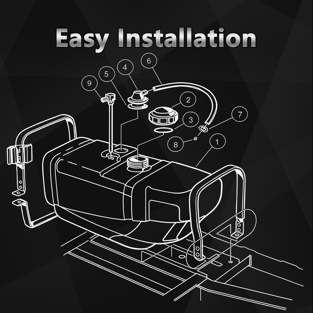 LOSTAR hose clamps and accessories laid out for straightforward installation