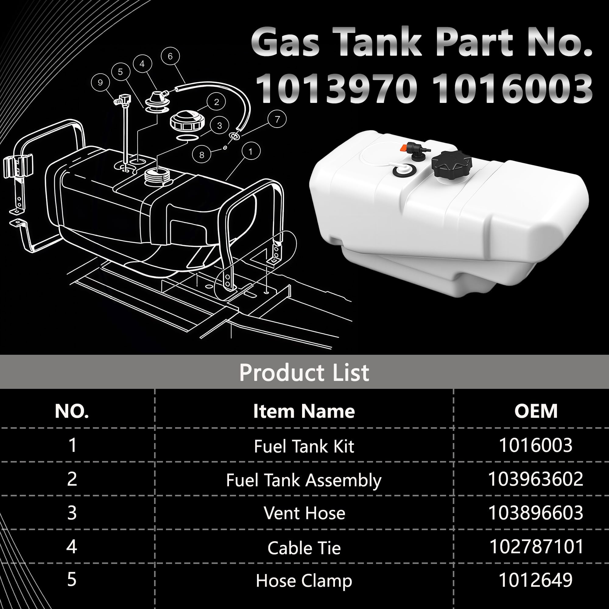 LOSTAR tank installed on a Club Car DS illustrating direct-fit replacement benefits