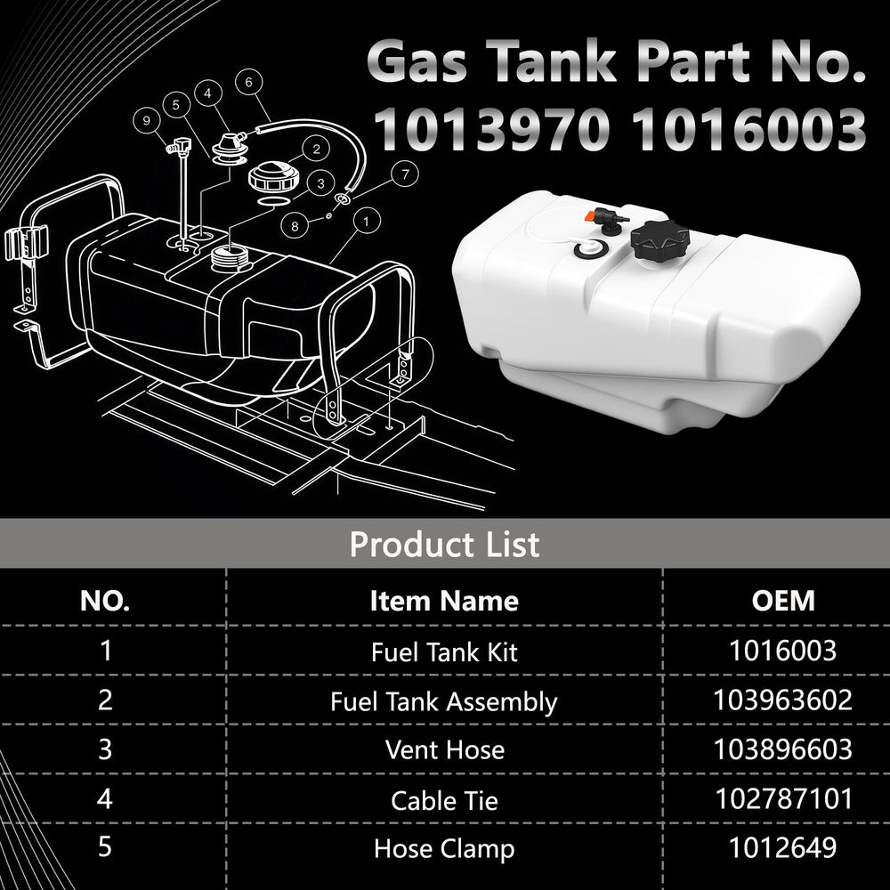 LOSTAR tank installed on a Club Car DS illustrating direct-fit replacement benefits
