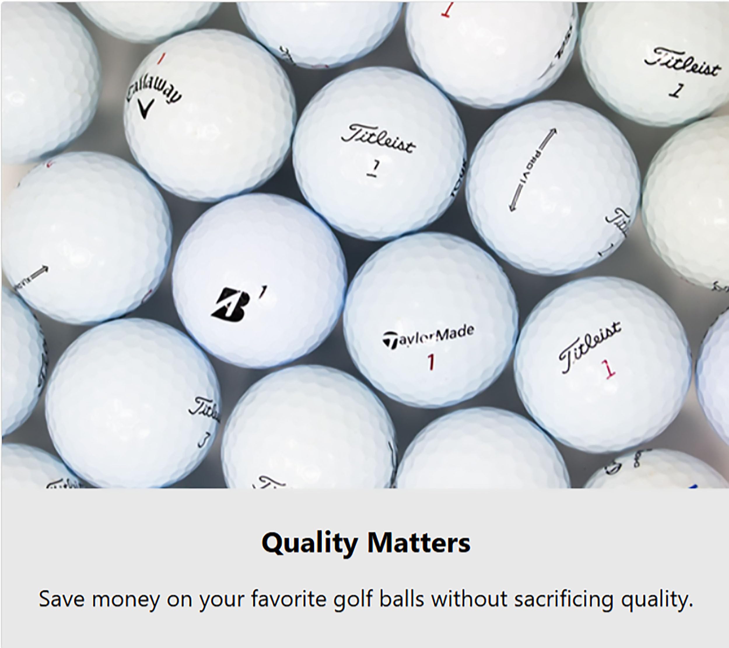 LostGolfBalls example cosmetic wear on Good grade ball proving playability