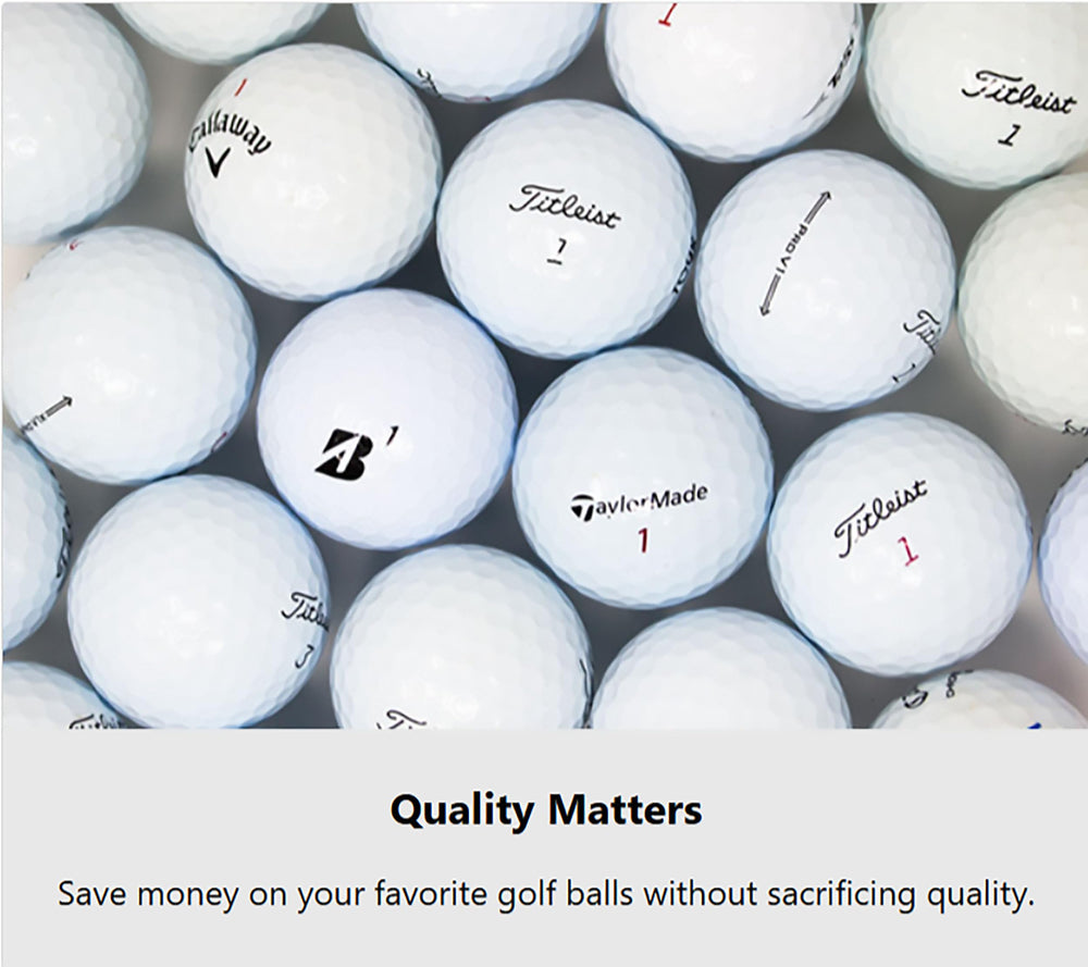 LostGolfBalls example cosmetic wear on Good grade ball proving playability