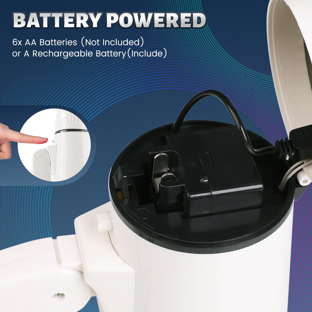 Loudmore next to hand illustrating compact portable size benefit