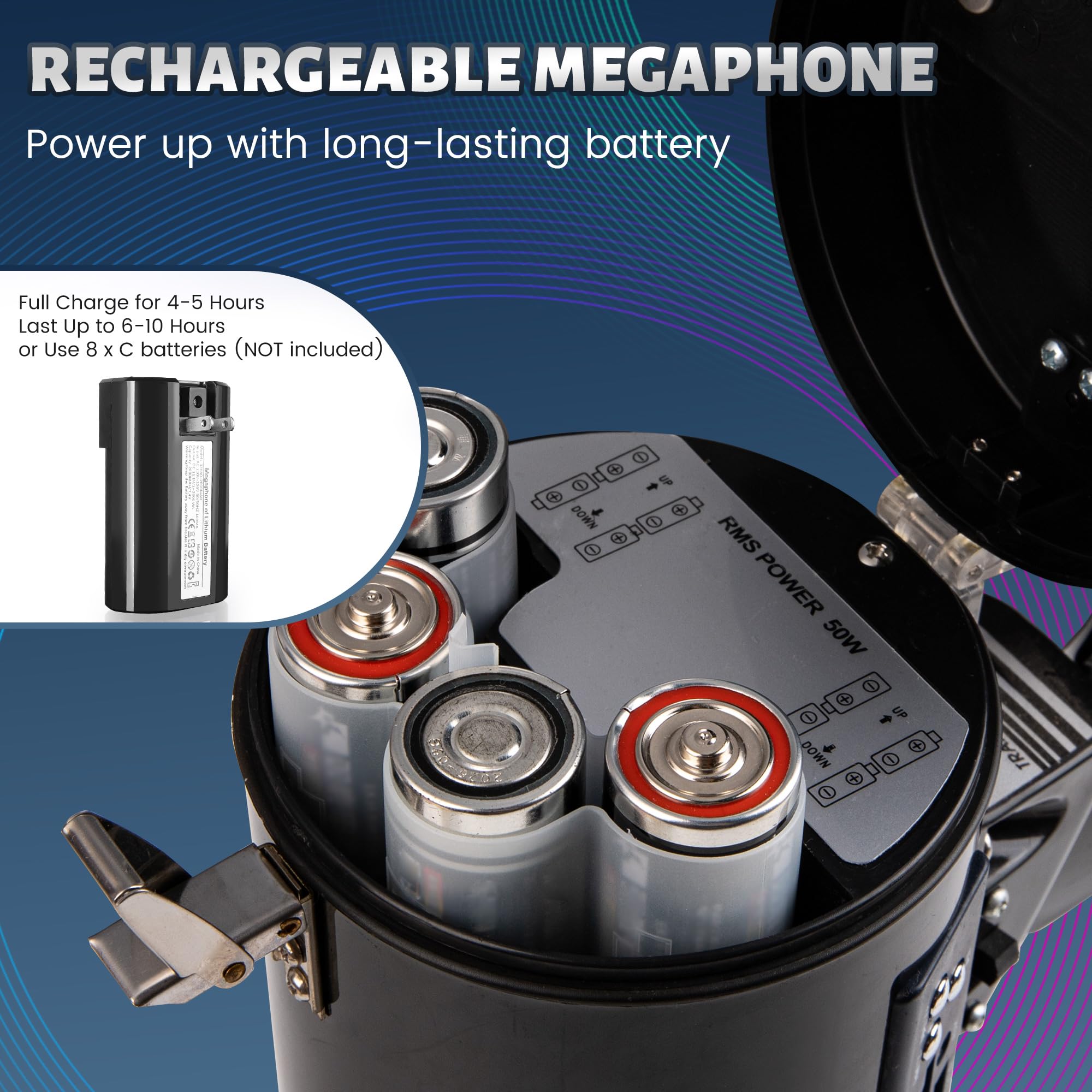 Loudmore USB and SD/MMC ports visible for playing recorded messages and music