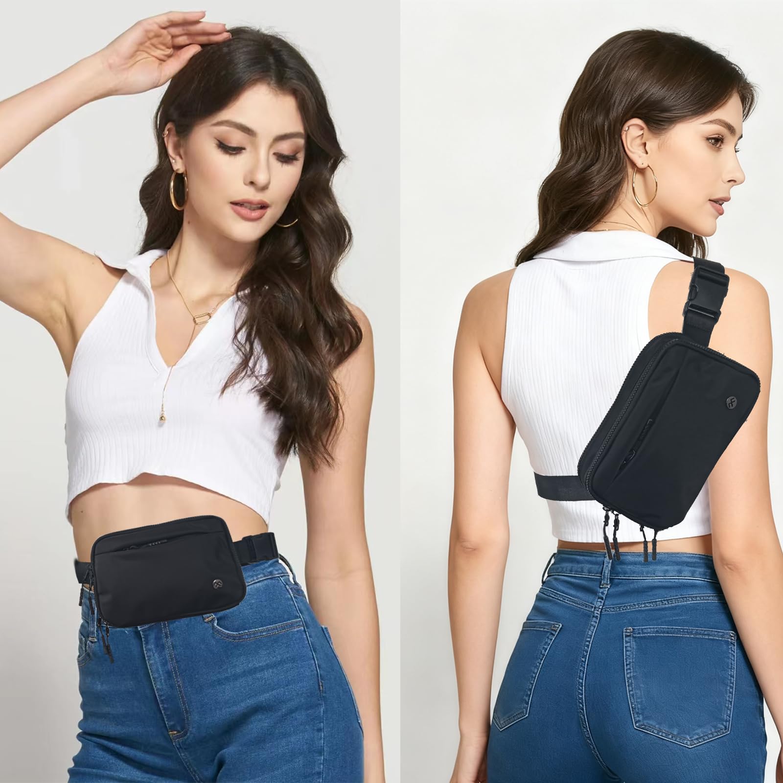 LOUXIFENG strap and buckle showing extended webbing adjustment and comfortable fit benefit