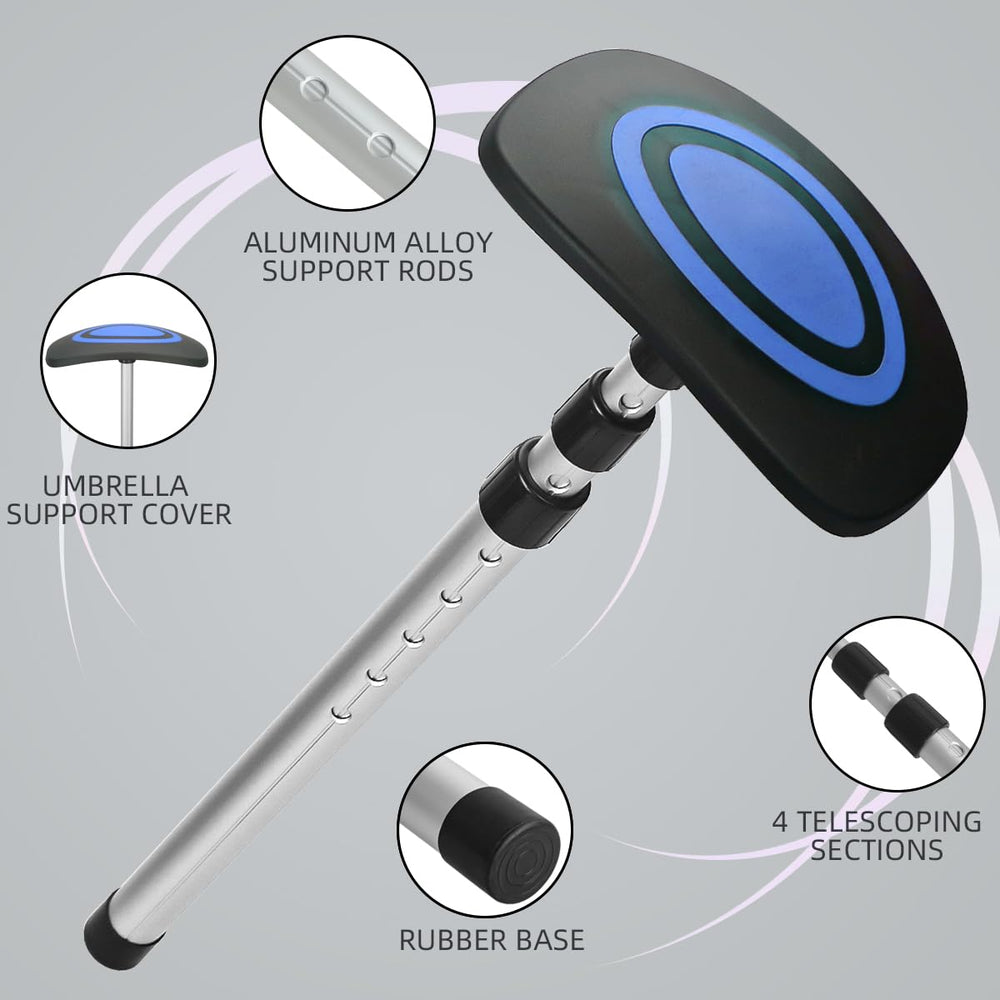 LOVACE rod extended inside travel bag stabilizing clubs and preventing movement