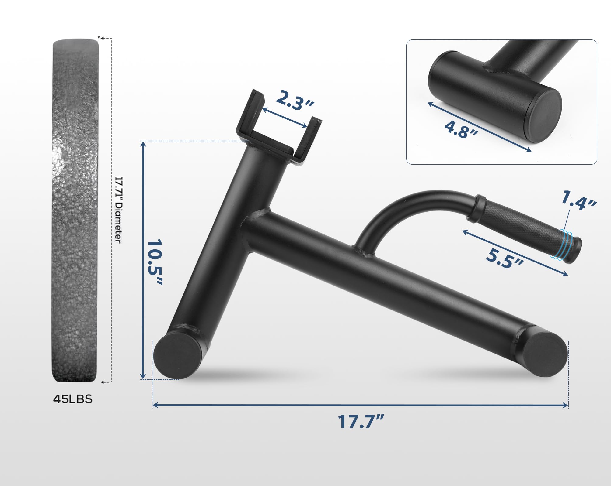 Lovind deadlift jack folded compact storage illustrating portability and easy gym transport