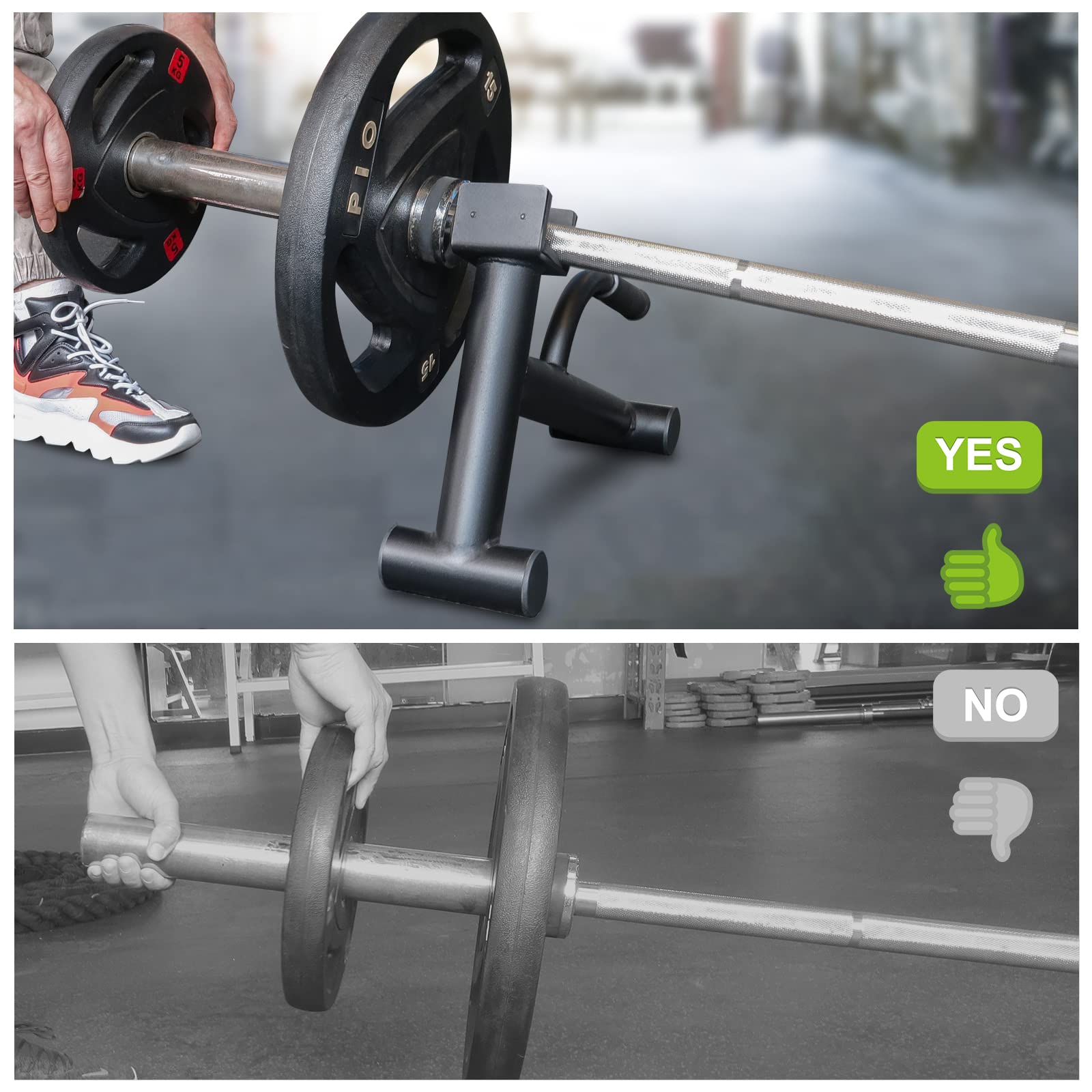 Lovind deadlift jack rubber sleeve handle detail for secure, comfortable lifting grip