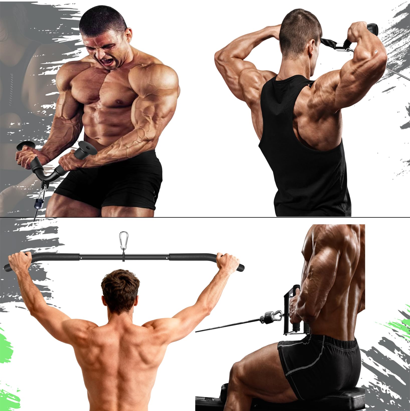 Lovind tricep rope highlighting knots and length for control