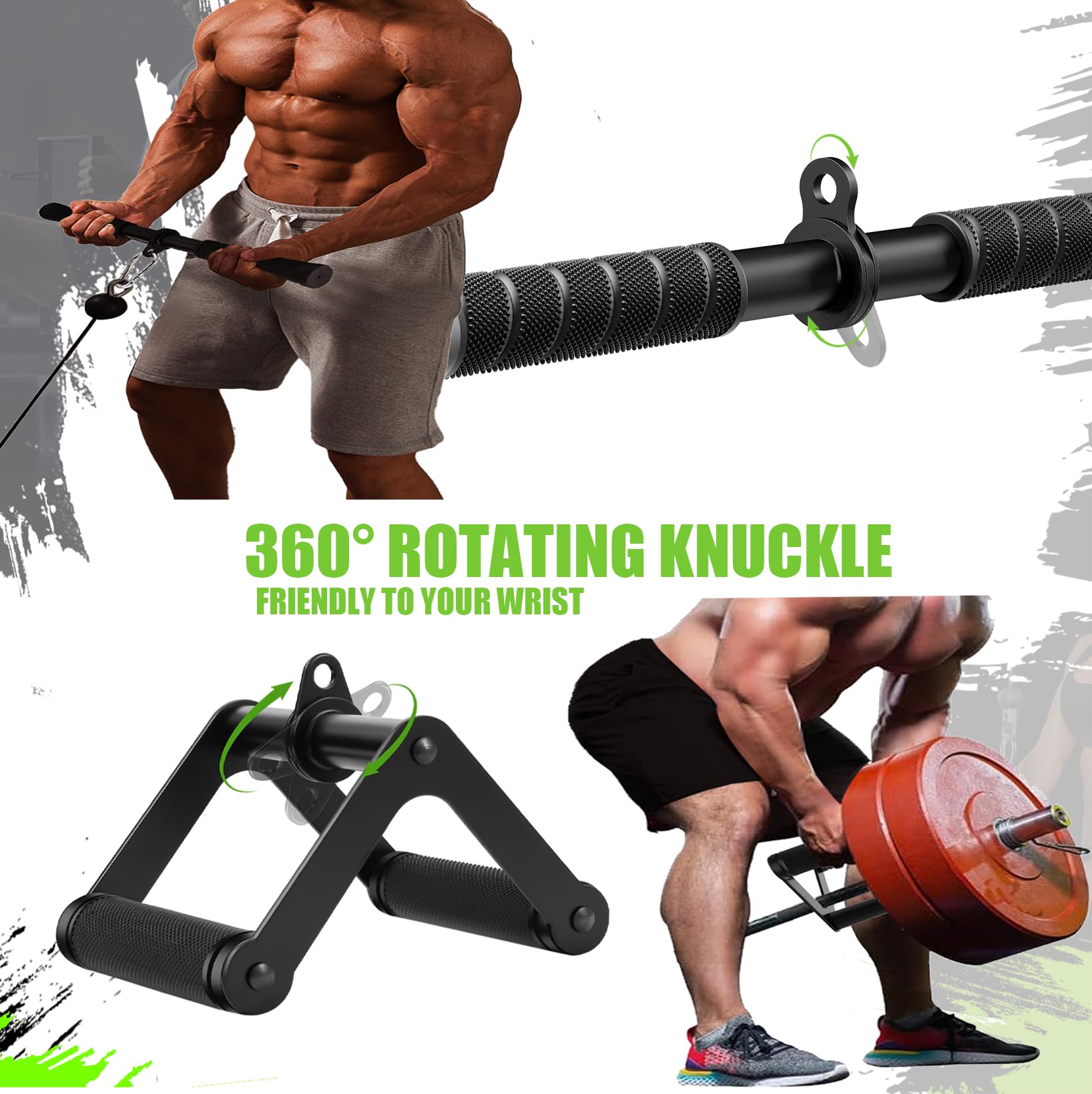 Lovind tricep rope image highlighting heavy-duty strands for secure triceps engagement