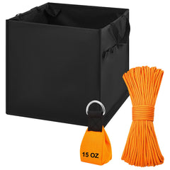 LOYIM cube and throw bag front view showing organized storage benefit
