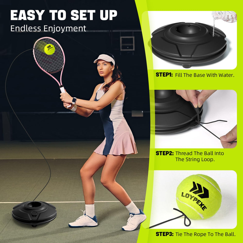 LOYPEXE three replacement balls displayed highlighting continuous practice benefit