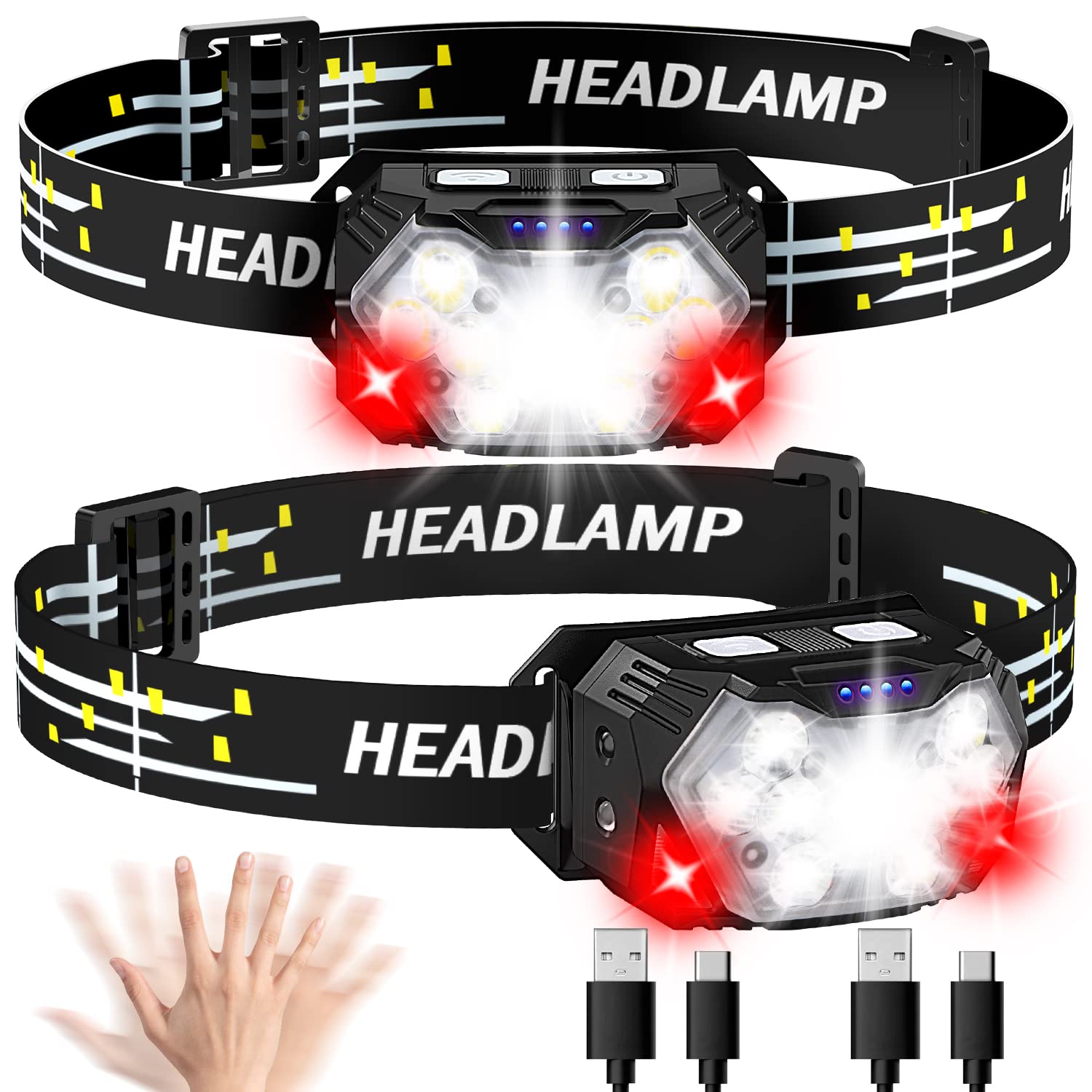 Lsnisni front view of two headlamps showing powerful beam and accessory value