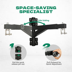 LTSEAME swivel and chain detail for smooth 360-degree bag rotation