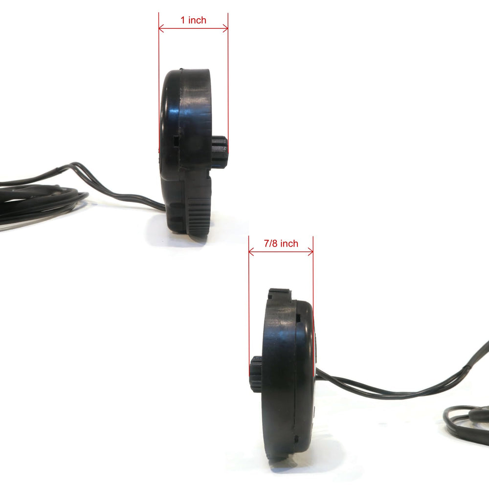 LucaSng two-wire trim sender close-up showing connector and housing, reliable feedback benefit