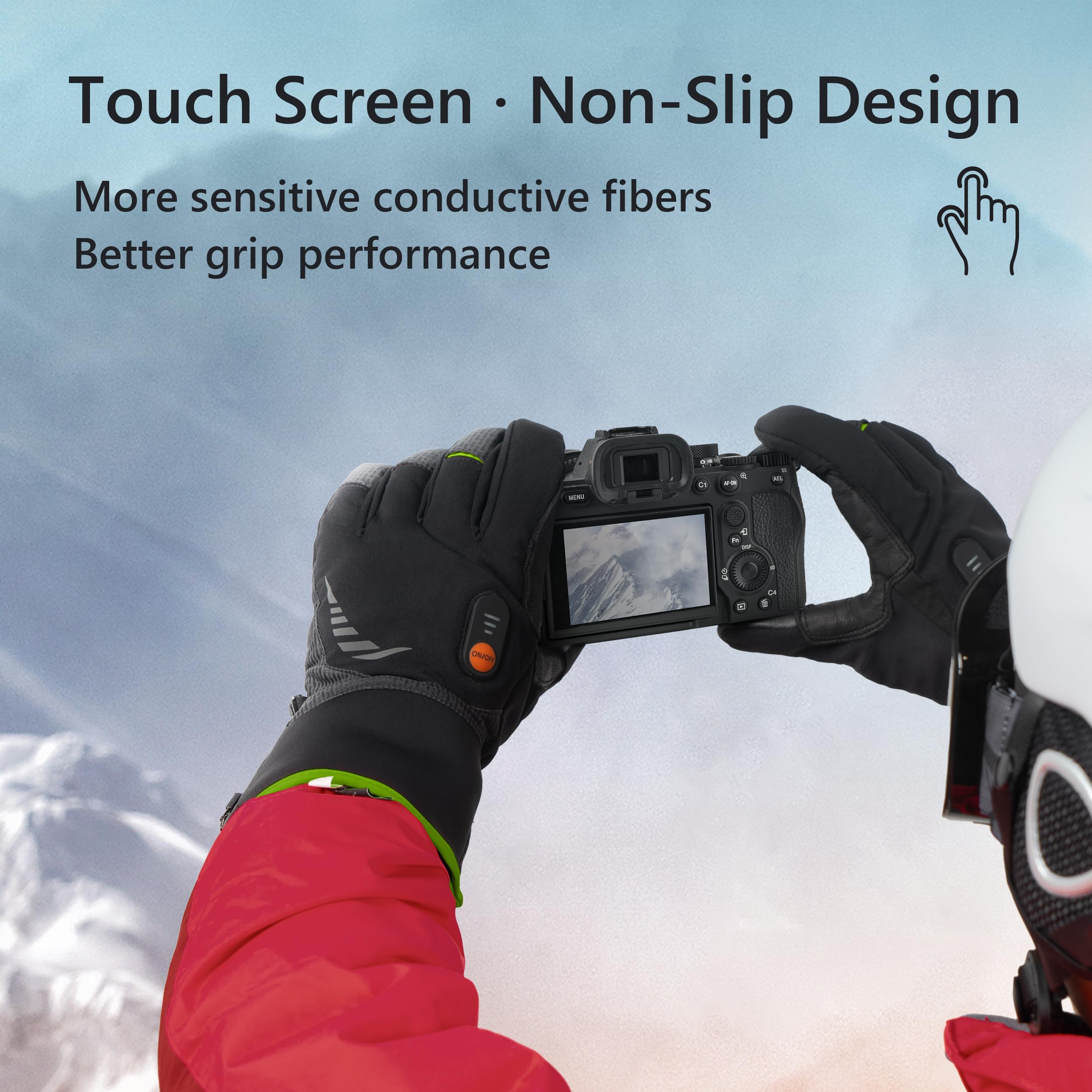 Luckcolor gloves on hand for size comparison visualizing fit and scale