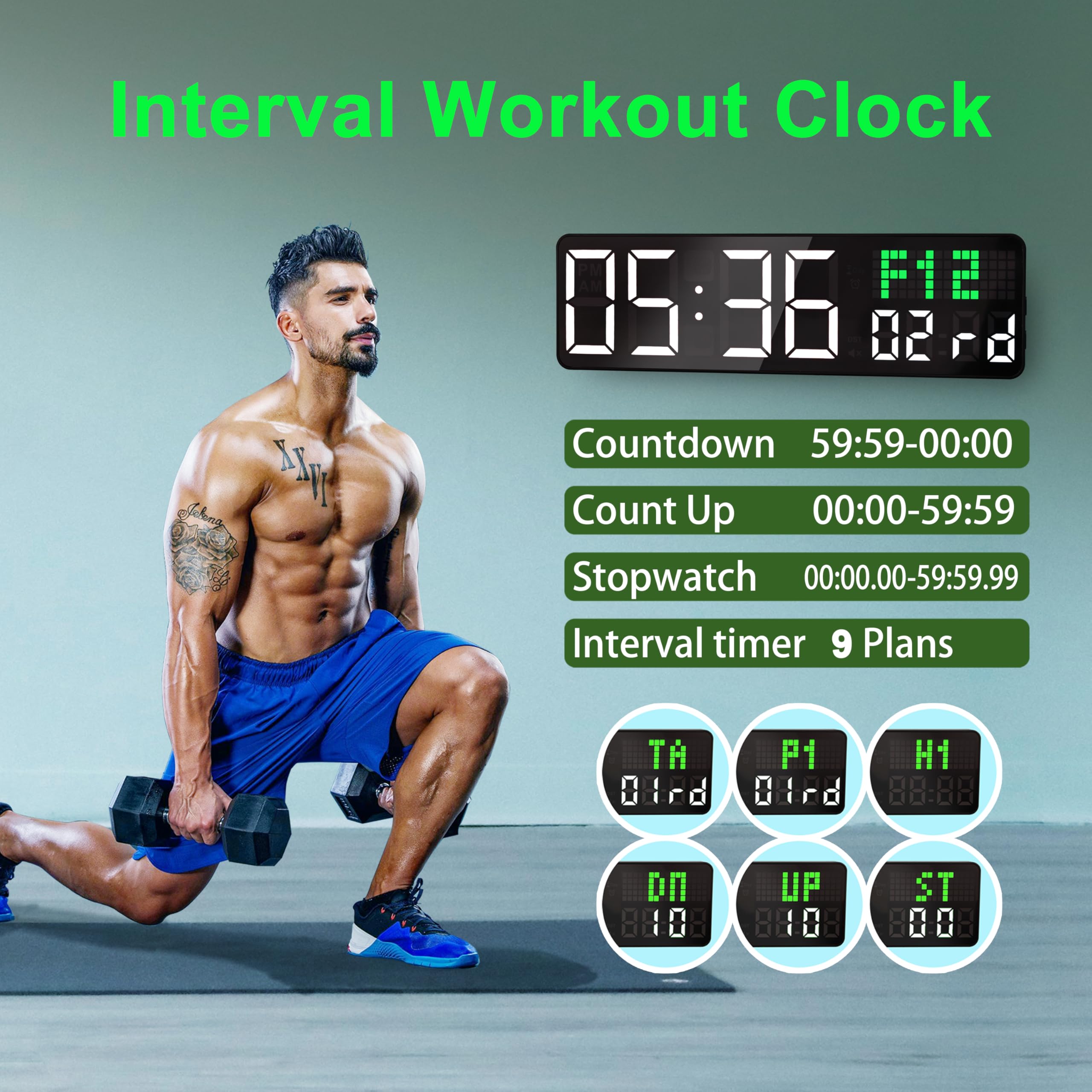 LUCORB display in countdown mode showing long-range timer for goal tracking