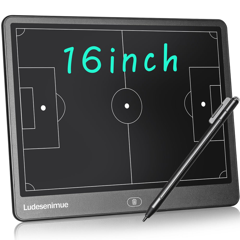 LUDESENIMUE front view showing 16 inch LCD display and clear tactic lines for quick instruction