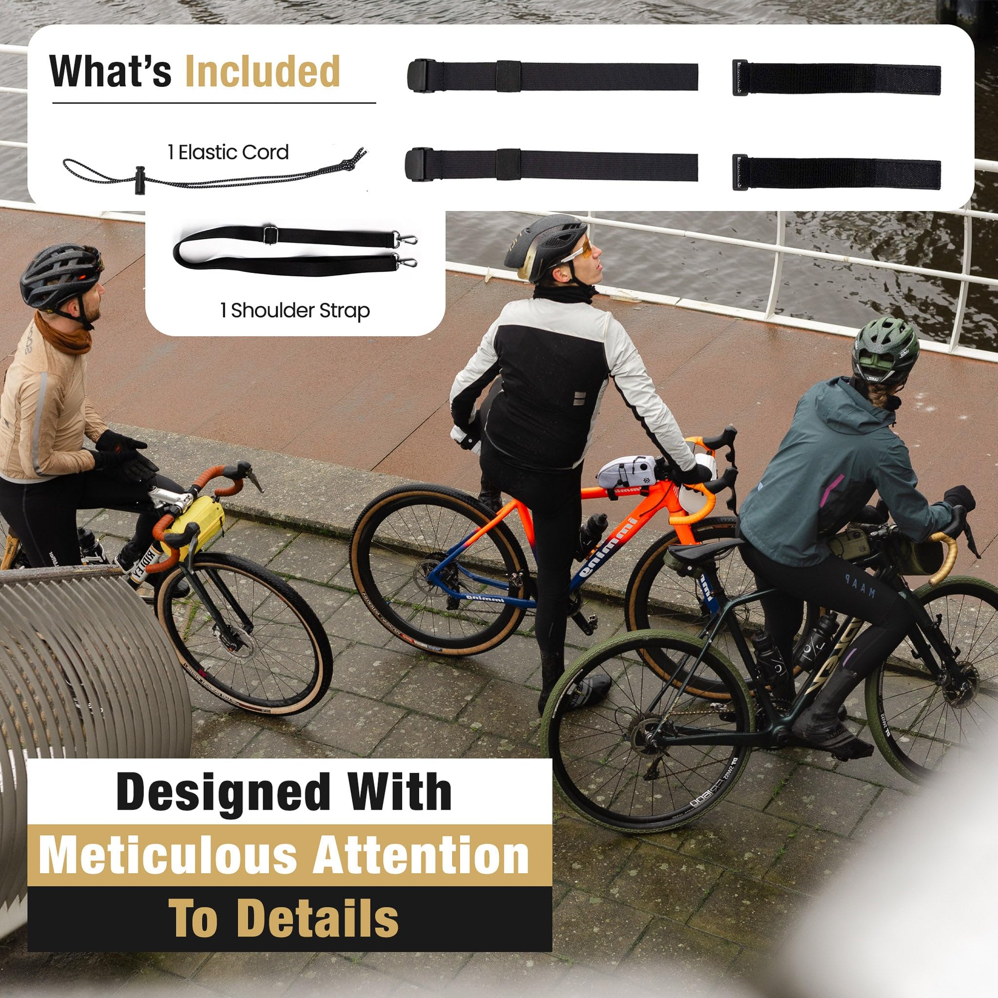 Lumiere & Co. front bag mounted on handlebars for stable riding