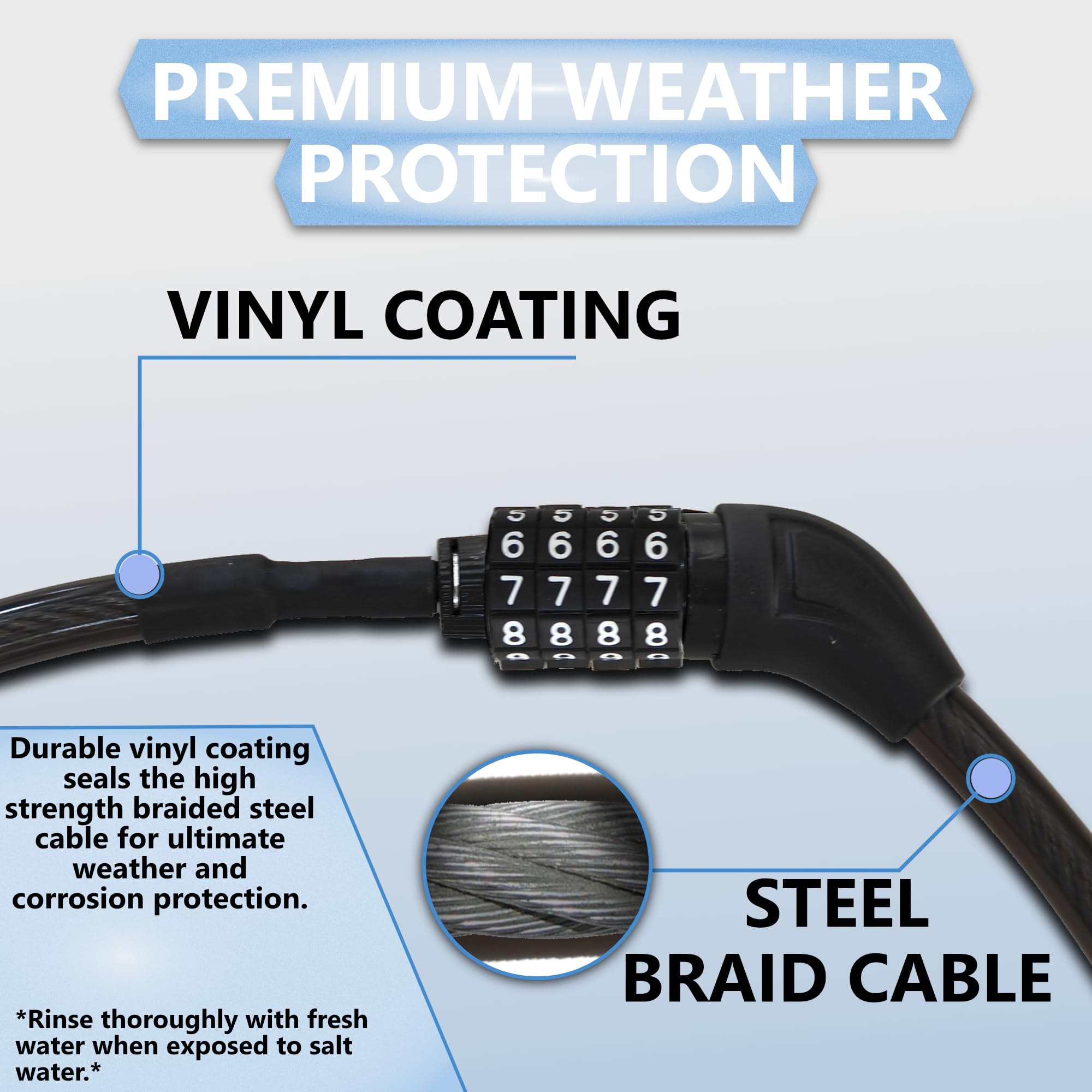 lumintrail cable threaded through kayak scupper showing secure watercraft anchoring