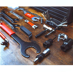 Lumintrail close-up of chain rivet extractor delivering precise chain maintenance