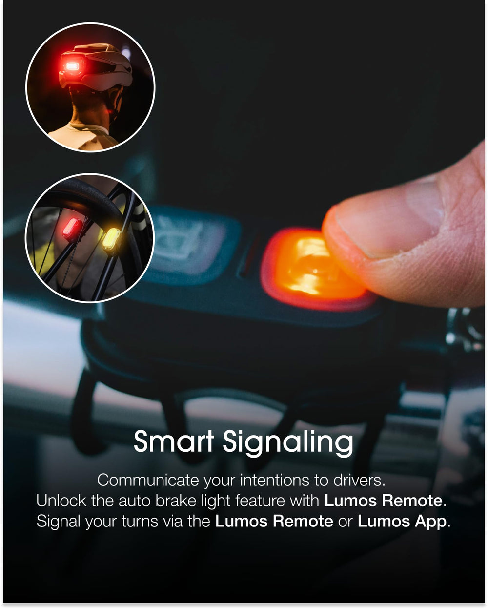 Lumos Firefly Mini close-up of LEDs showing compact design and powerful output