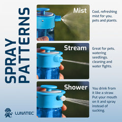 Lunatec mist in use cooling athlete with refreshing, low-water spray