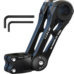 LUNJE front-mounted stem on bike showing clean fit and improved control