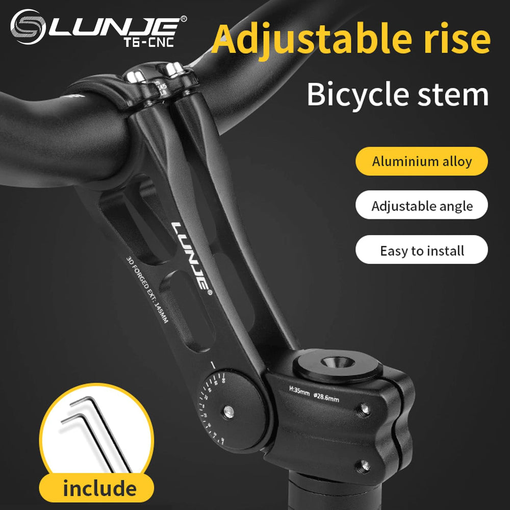 LUNJE stem in use on a mountain trail demonstrating stable steering