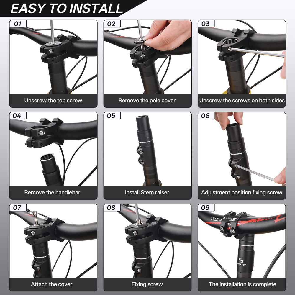 LUNJE height comparison scale showing available lift options for tuning