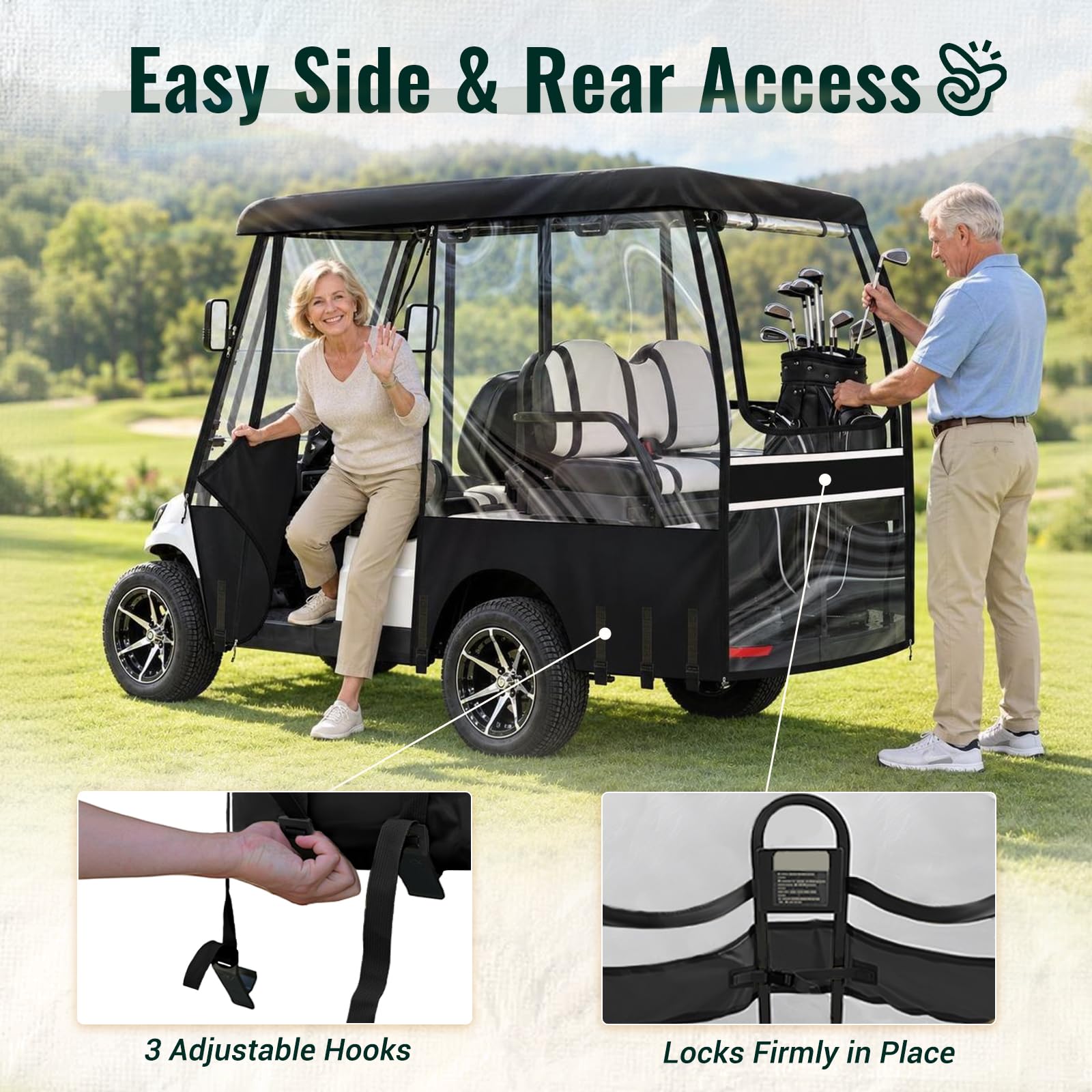 LUPPLE heavy-duty zippered door with Hook & Loop fastener for secure closure and easy entry
