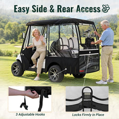 LUPPLE heavy-duty zippered door with Hook & Loop fastener for secure closure and easy entry