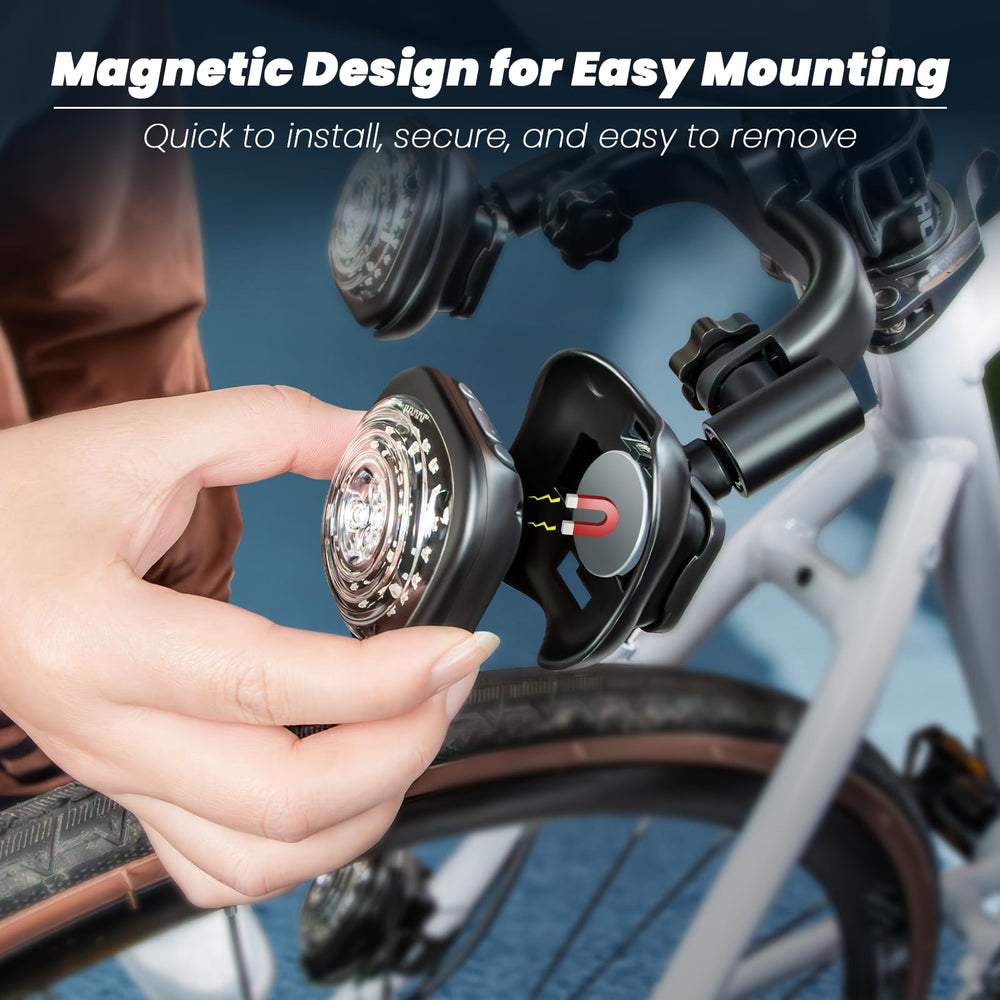 Luvan installed on handlebar providing hands-free signaling for safer rides