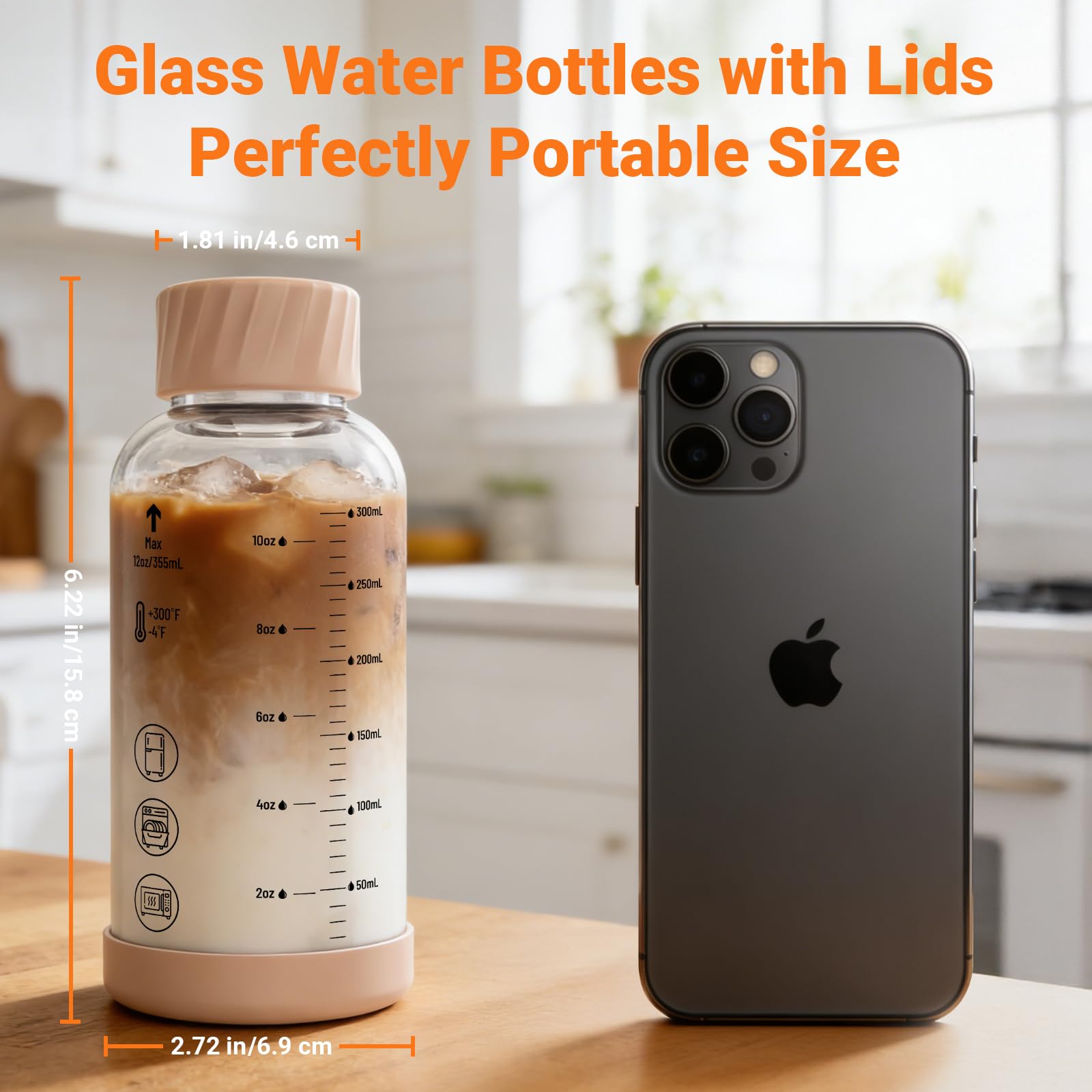 Luxfuel bottles stored in refrigerator door for effortless chill storage benefit