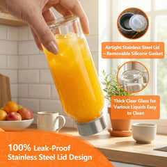 Luxfuel stainless steel lid close-up demonstrating leak-resistant seal benefit