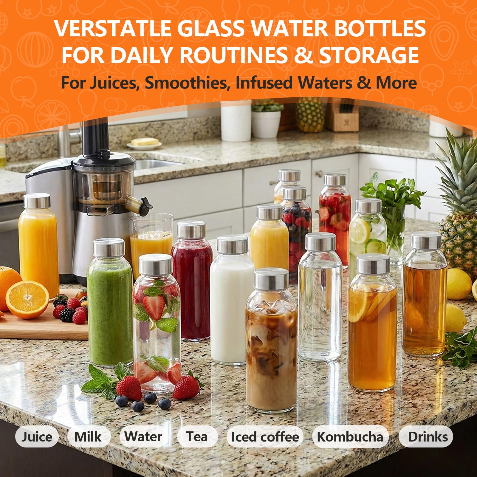 Luxfuel bottle held next to phone showing compact 16 oz size advantage