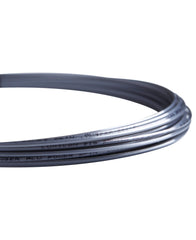 Luxilon ALU Power Spin close-up of pentagonal string profile highlighting enhanced spin bite