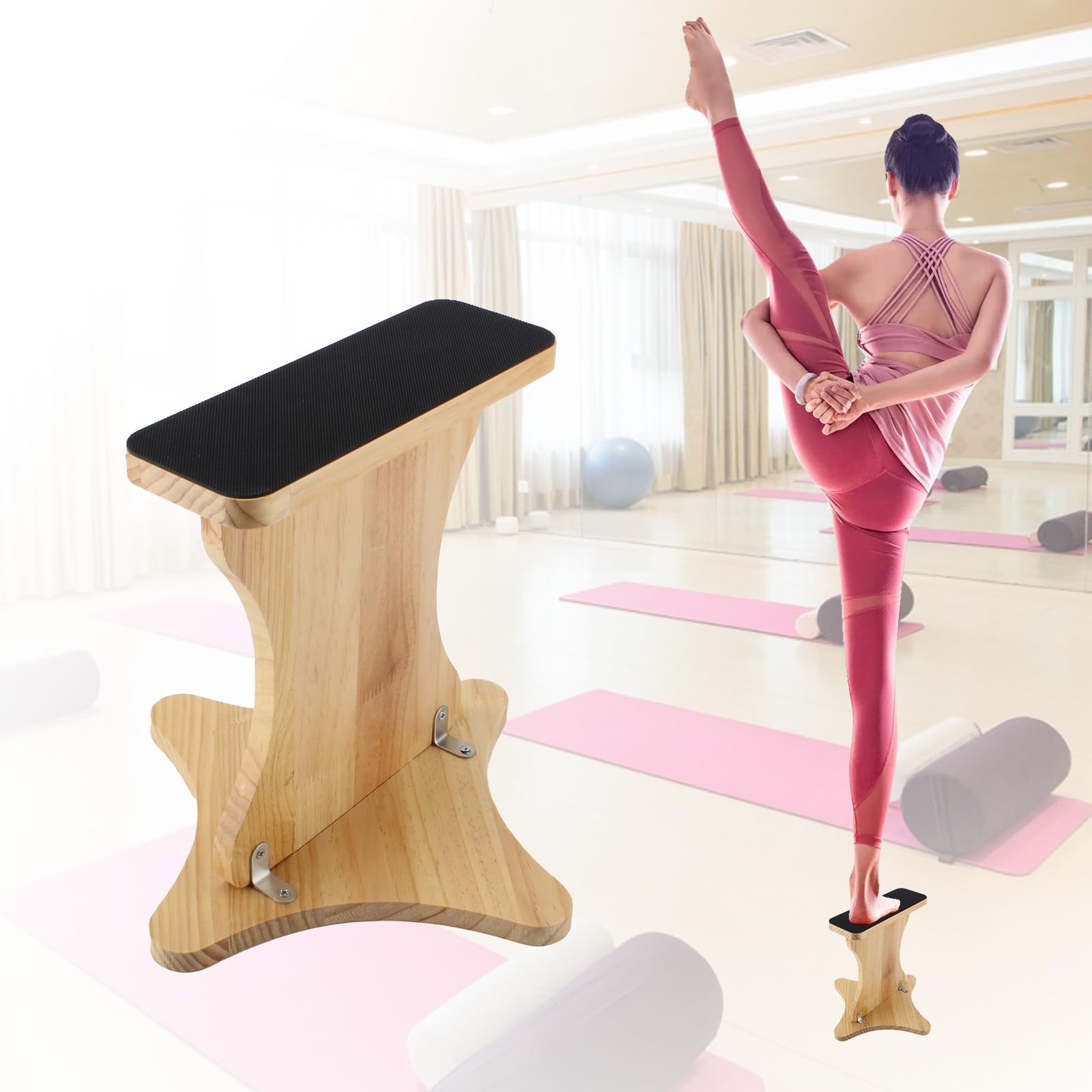 Lxmxgk stand next to a hand for scale showing compact size and easy transportability
