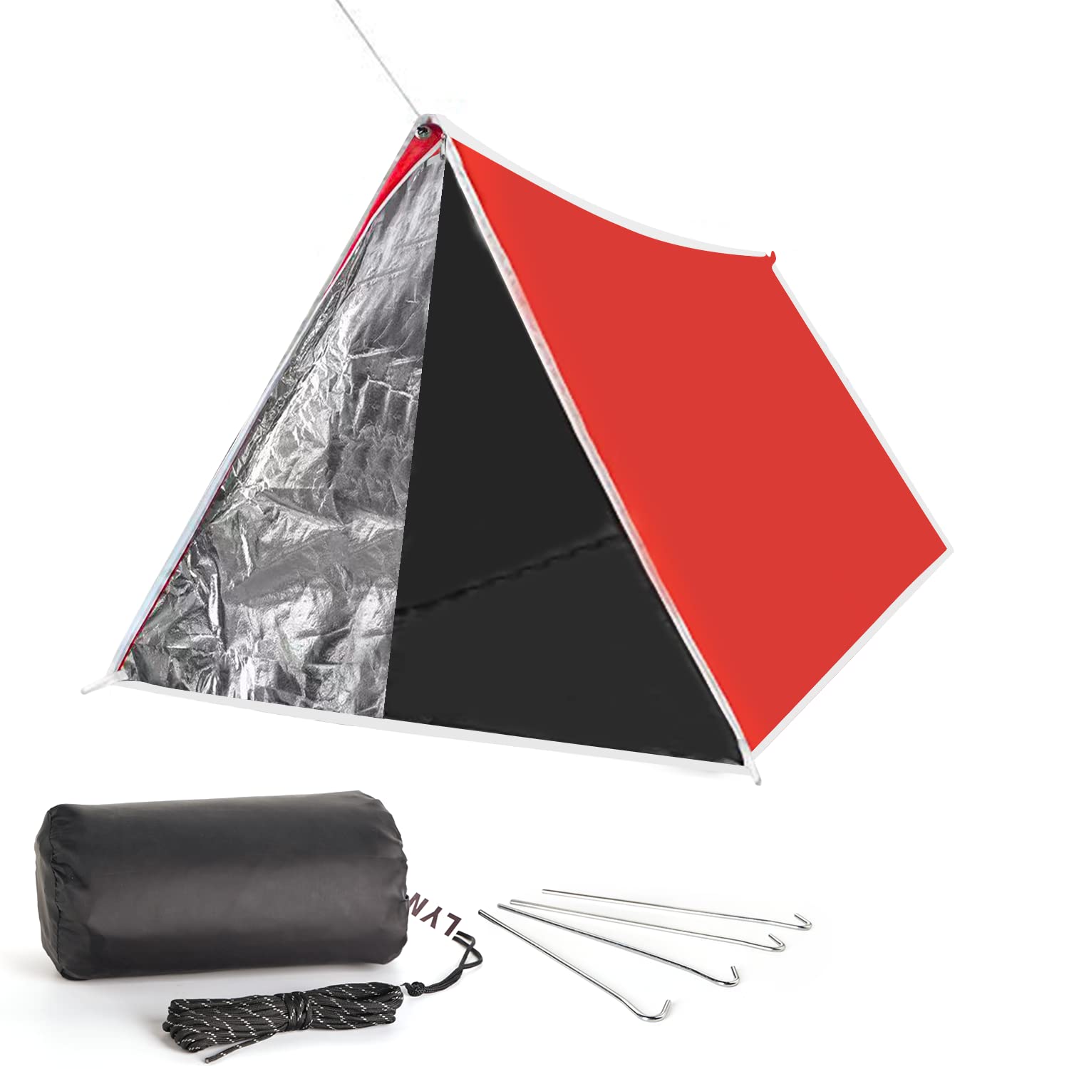 LYN packed shelter in zippered bag showing compact carry convenience
