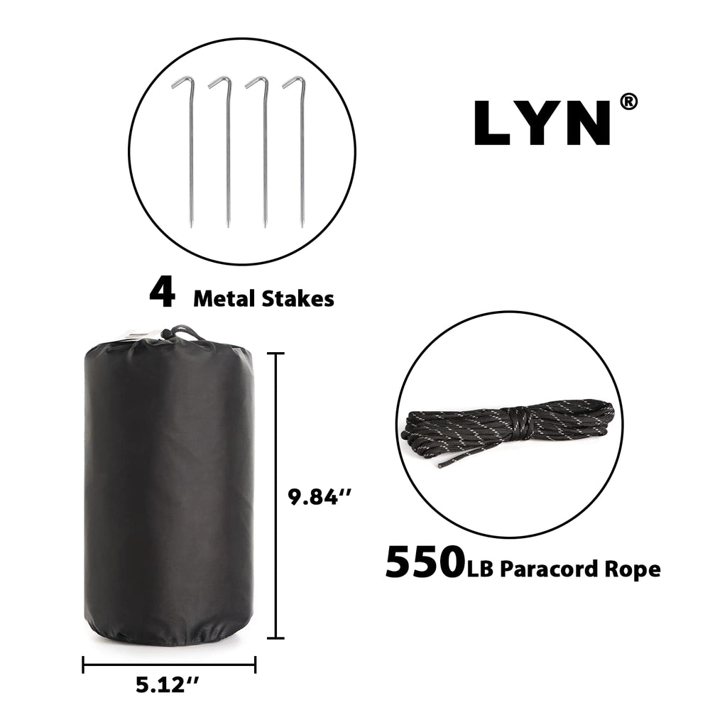 LYN assembled shelter front view highlighting high visibility and protection