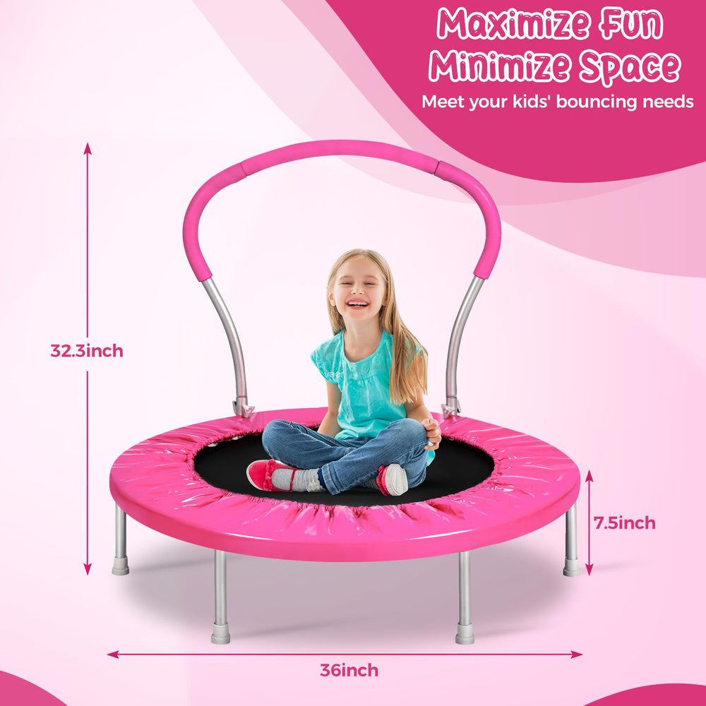 Lyromix child using trampoline in living room promoting active indoor play