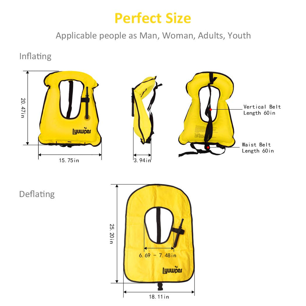Lyuwpes vest scale comparison with hand to show compact lightweight size