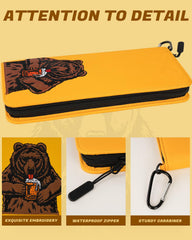 LZFAN embroidery close-up Beer Bear adds personality and visible quality