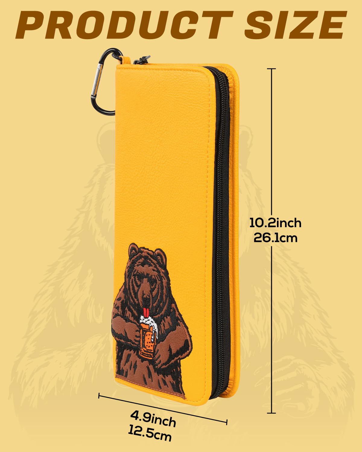LZFAN size comparison with scorecard shows compact travel-friendly fit