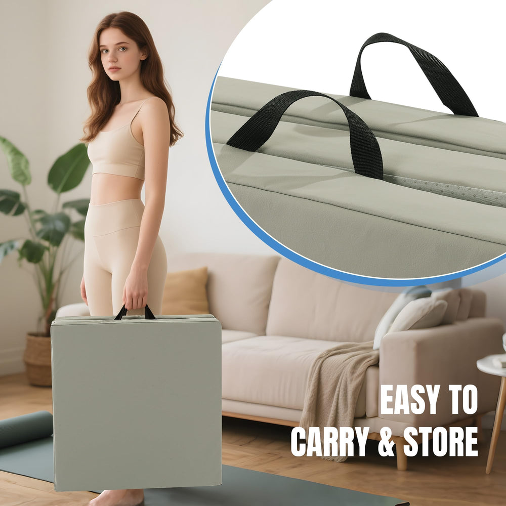 MABOZOO hands carrying mat using reinforced handles for easy transport