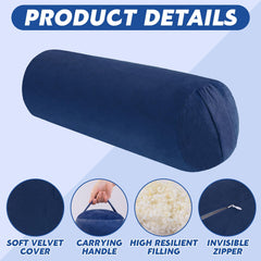 MABOZOO bolster in use under back during meditation offering posture support