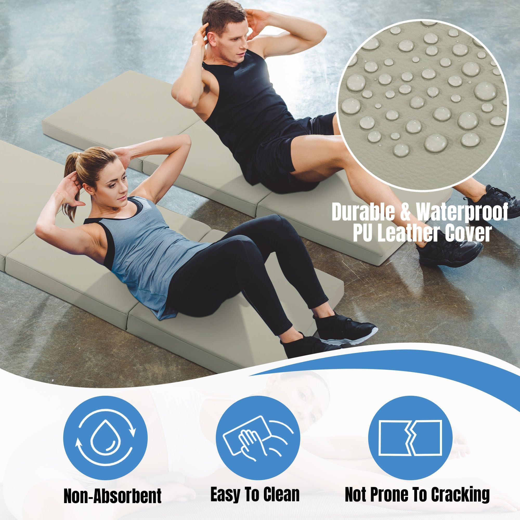 MABOZOO side profile showing 3-inch thickness for superior joint cushioning